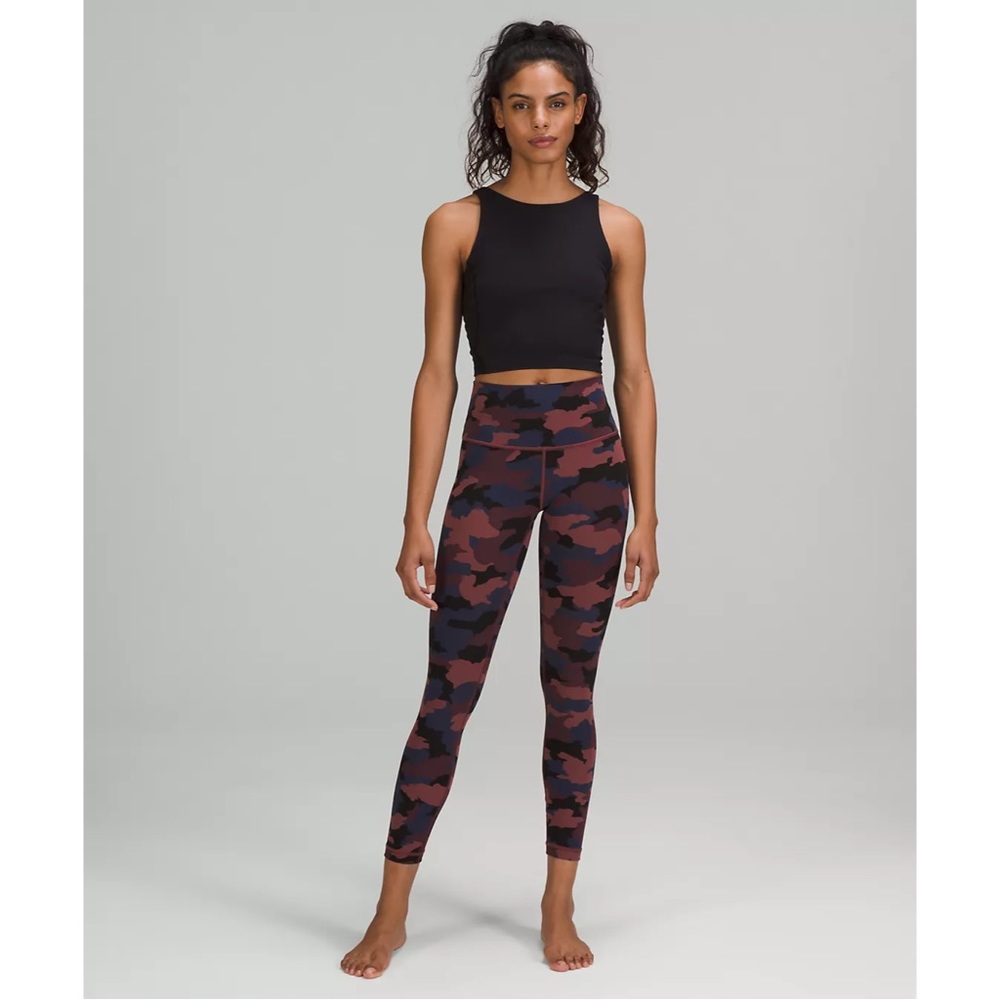 lululemon athletica Camo Leggings - Black and Red
